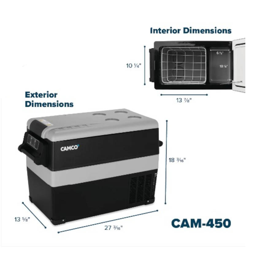 CAM-450 Portable Refrigerator/Freezer, 12vdc/110vac, 45-Liter
