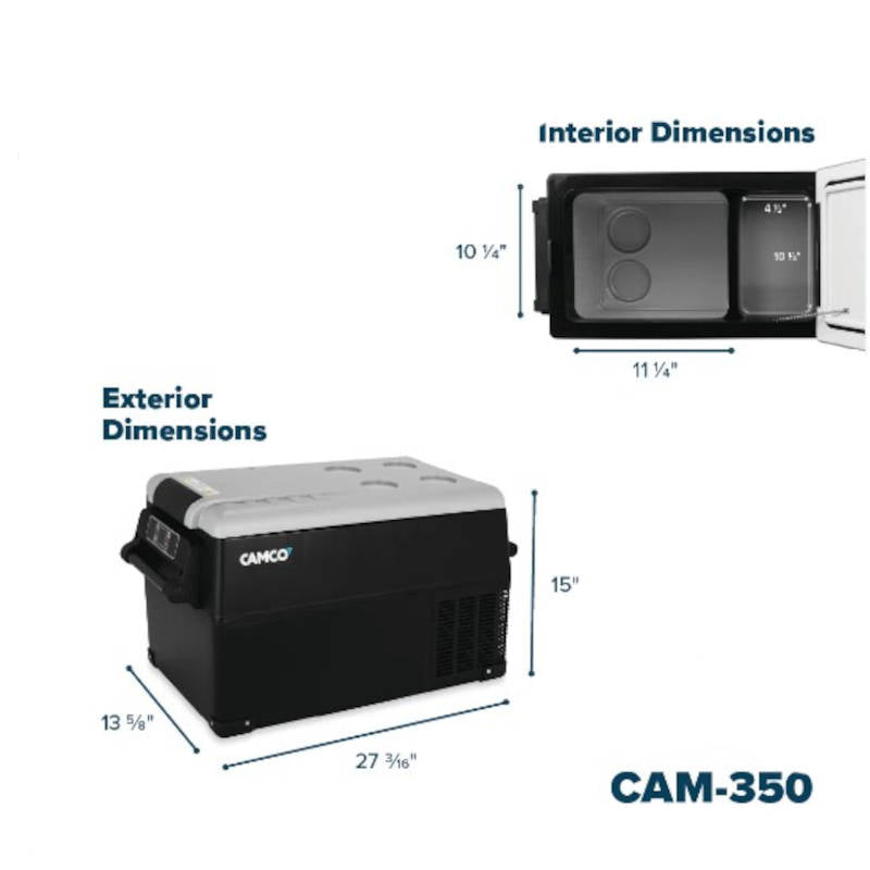 CAM-350 Portable Refrigerator/Freezer, 12vdc/110vac, 35-Liter