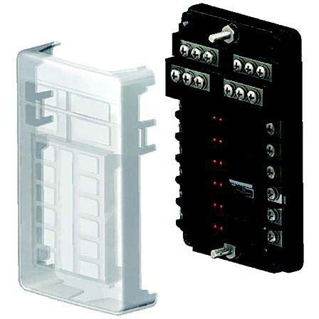 SeaDog 4451881 Fuse Block w/Negative Buss & Led Indicator Lights, 12-Terminals