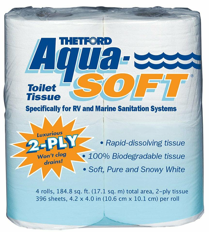 Thetford Aqua-Soft Toilet Tissue 2-Ply / 4-Pack