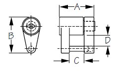 Sea-Dog, Coupler Lock, Two Piece, Zinc Brass Plated, 3/4" Lock Gap, 751030