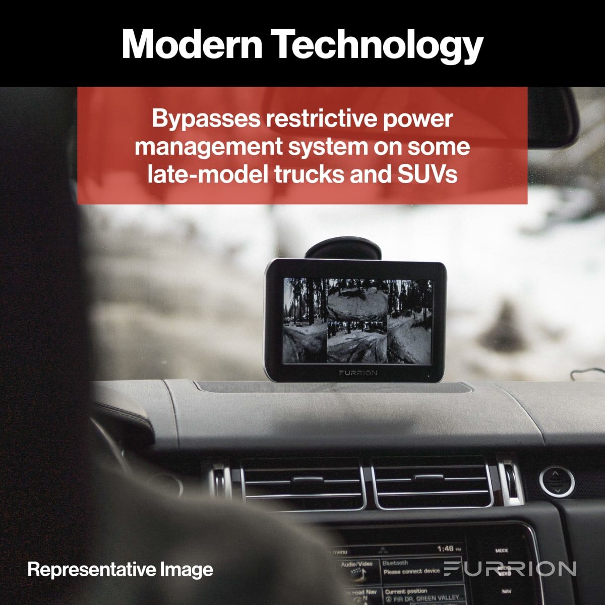 Furrion Vision S® 7-Way Adapter with Power Switch for RV Camera System #F2BC004XXBK