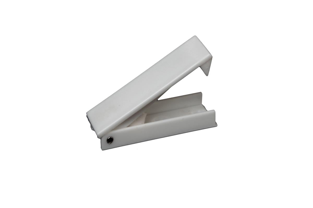 Baggage Door Catch - White - squared