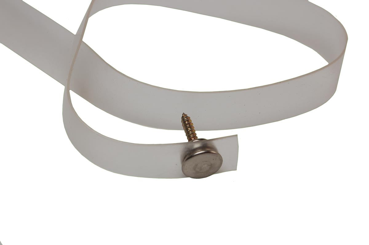 Tieback - clear plastic 18"