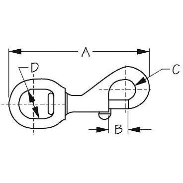 Sea-Dog, Swivel Eye Bolt Snap