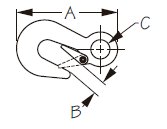 Sea-Dog, Utility Snap, Hook, 3-7/8"