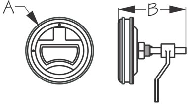 Sea-Dog Round Hatch Handle Latch