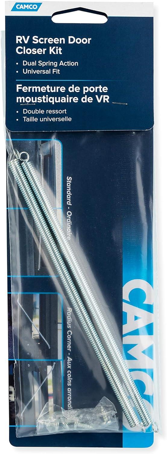 Camco RV Screen Door Closure Kit – Dual Spring Action Design, 2 Pack