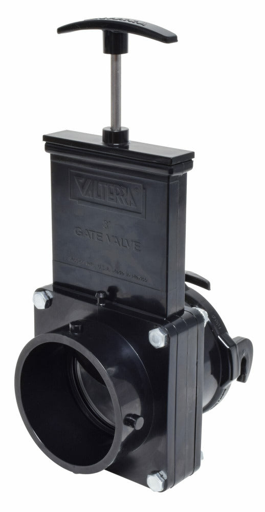 Valterra/Dometic Twist On Waste RV Valve, post side forward, Hooks away