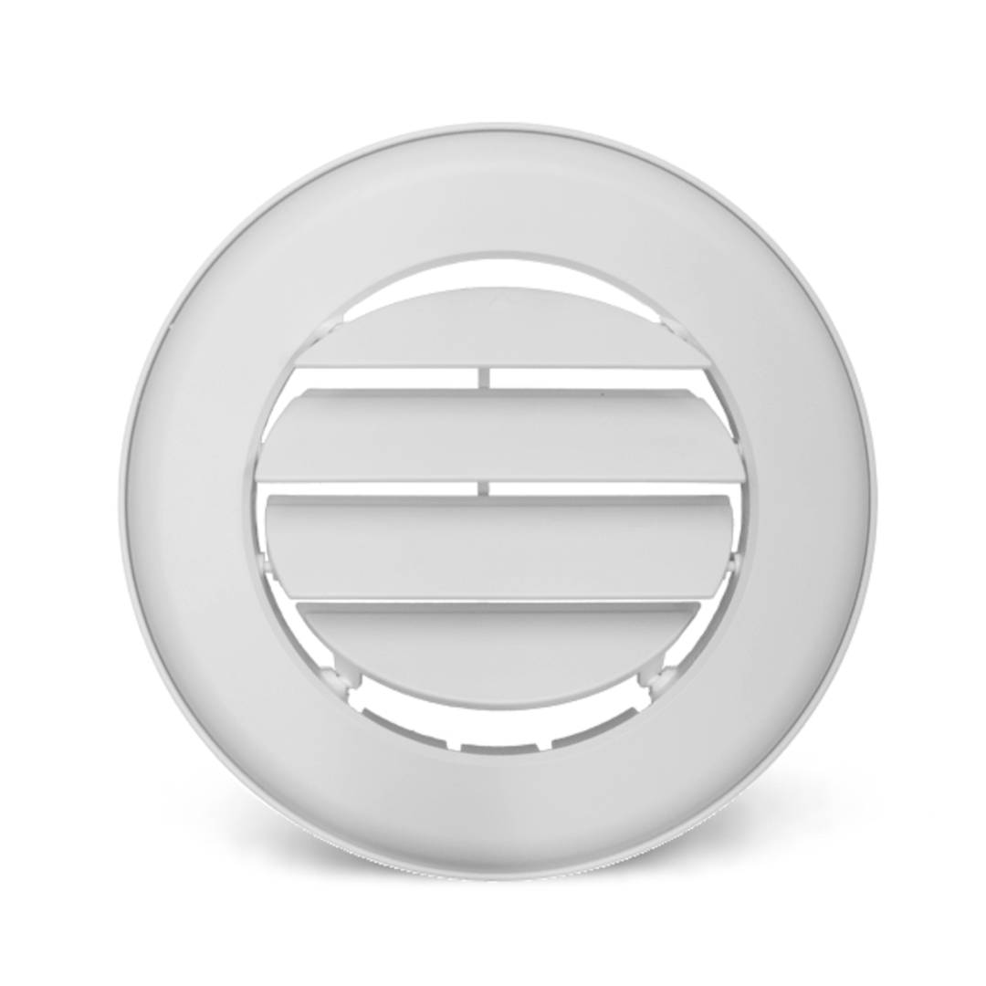 CoolVent Adjustable Ceiling Vent, .25 Flange, Polar White