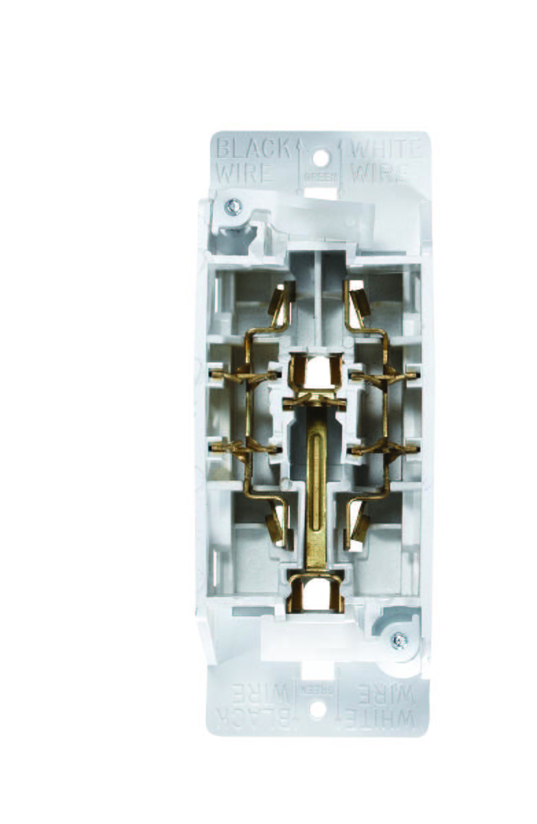 "Self Contained" White Dual Outlet, Speedwire w/Cover-Plate