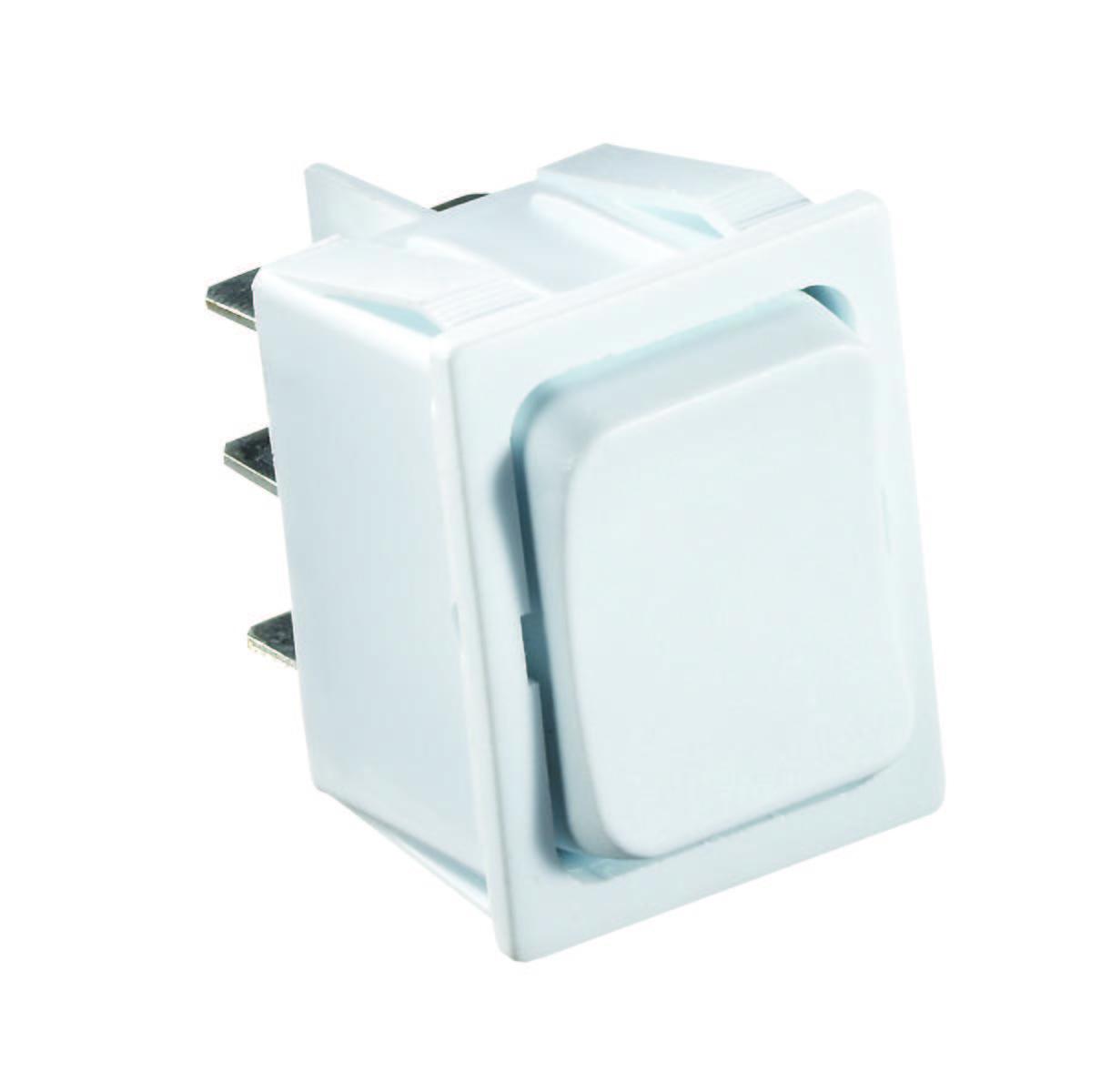 White Rocker Switch, 5 A, Momentary On/Off Momentary On - DPDT - Cut-Out .872" x 1.071"