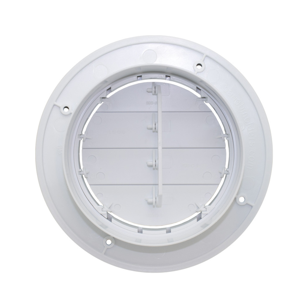 CoolVent Adjustable Ceiling Vent,  1.5 Flange, Polar White