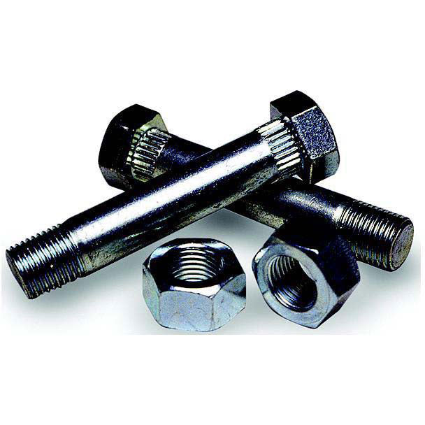 Tie Down Engineering Fluted Zinc Plated Shackle Bolts With Nuts For Use With Spring Hanger Brackets (2 Per Pack)