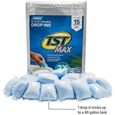 Camco TST Max Drop-Ins, Ocean Breeze, 15 per Bag