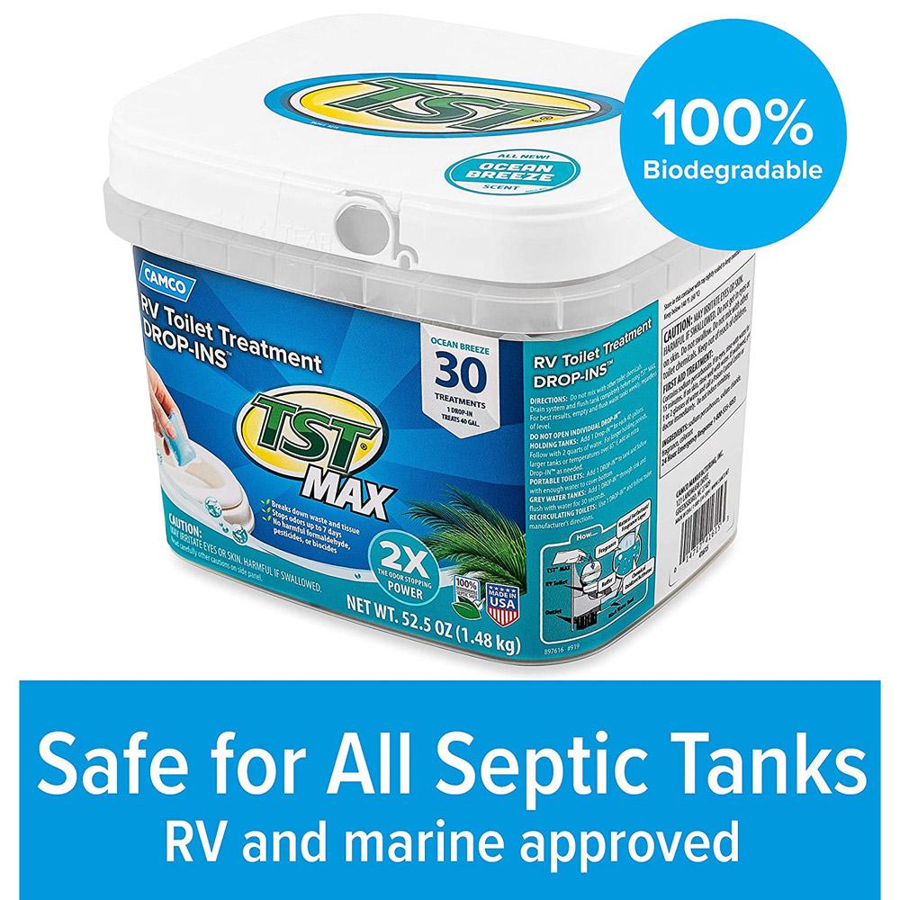 Camco TST Max Drop-Ins, Ocean Breeze, 30 Pack