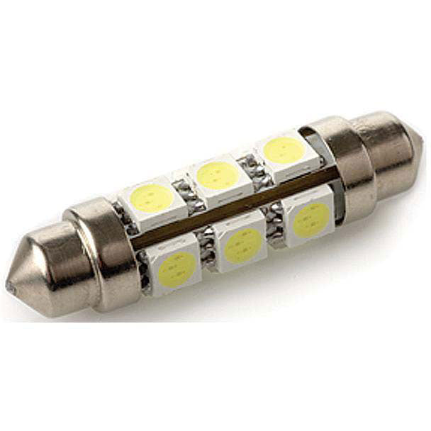 SeaDog 442439 Nickel Plated Brass 8 LED White Lights 12.8V .7 Watt All Around Festoon