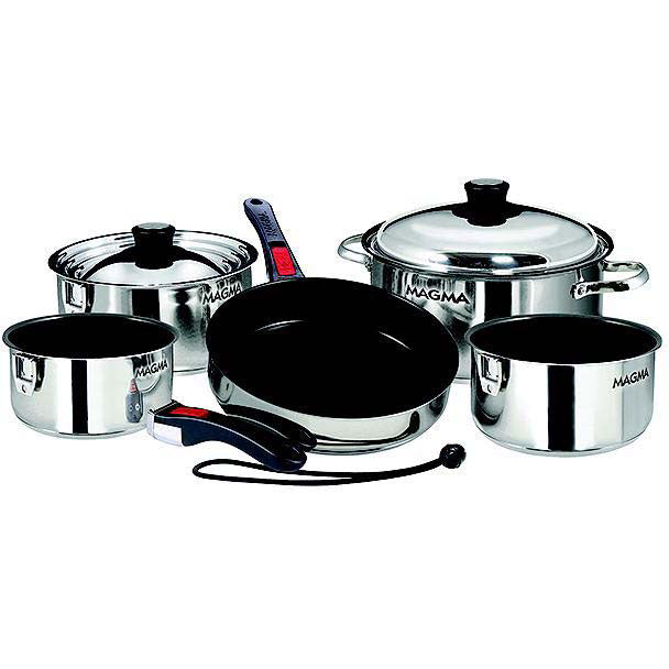 Magma Ceramica Non-Stick 10 Piece Induction Compatible "Nesting" Cookware Set