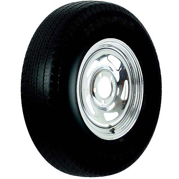 Loadstar ST Radial Tire and Wheel (Rim) Assembly ST225/75R-15 6 Hole D Ply