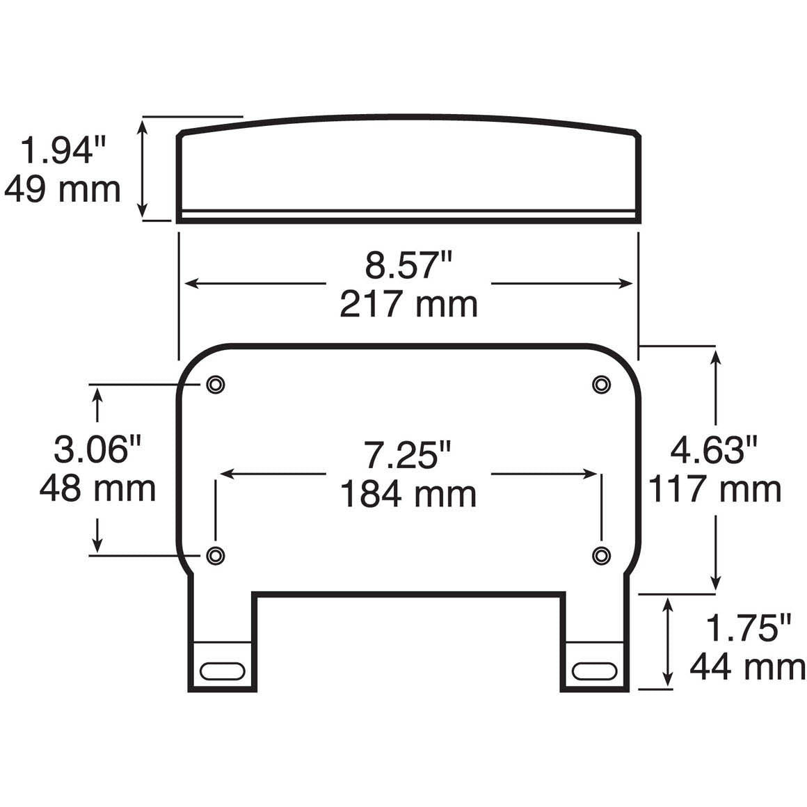 Anderson V25923 25921/25923 RV Stop, Turn, And Tail Light W/Reflex, Driver Side w/License Plate Light & Bracket