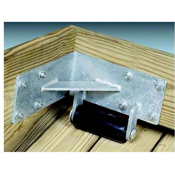 Tie Down Engineering Dock Hardware - Galvanized Inside Rolling Ramp Bracket Includes Left and Right Ramp Brackets, Commercial Grade