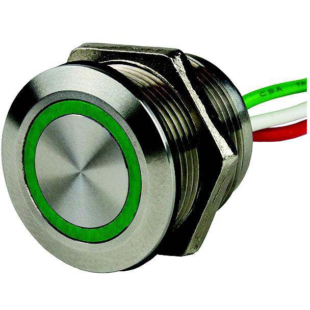 SeaDog 403060 Stainless 12/24V Multi Color LED Continuous Adjustment Memory Function Dimmer Switch w/On-Off Function