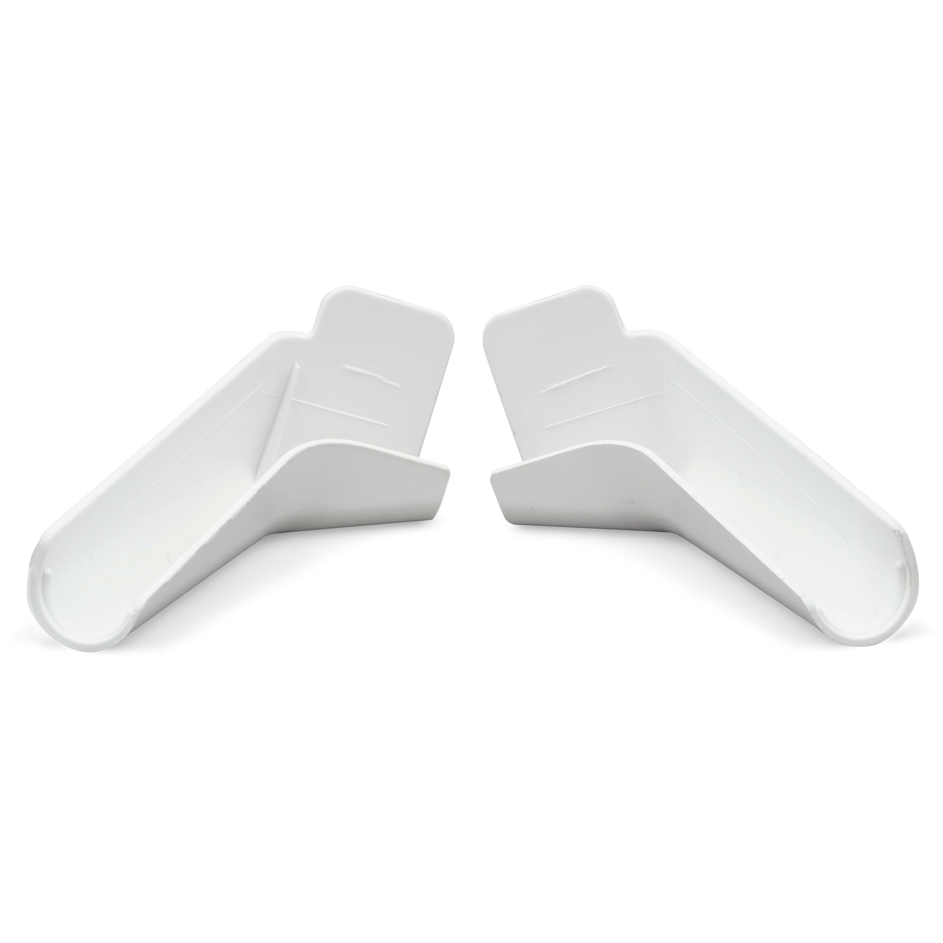 B&B Molders 94172 Rain Gutter Spout, Flexible, Polar White