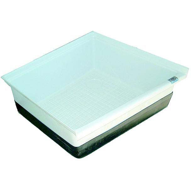 Icon 00463 Corner Shower Pan, Polar White