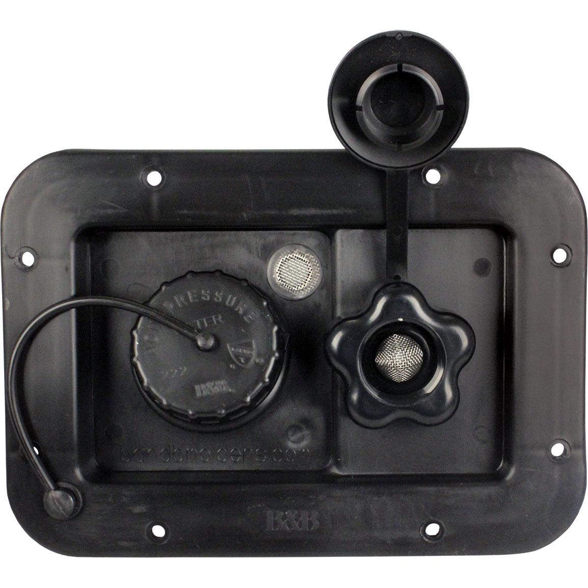 City/Gravity Dish, Plastic Check Valve, Black