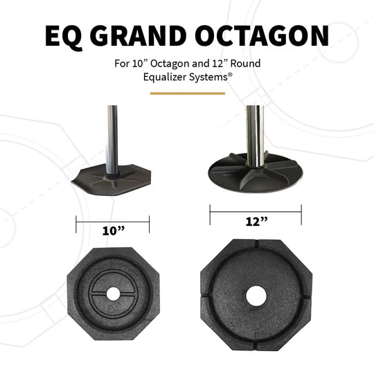 EQ Grand Octagon Permanent RV Jack Pads (4-pack)