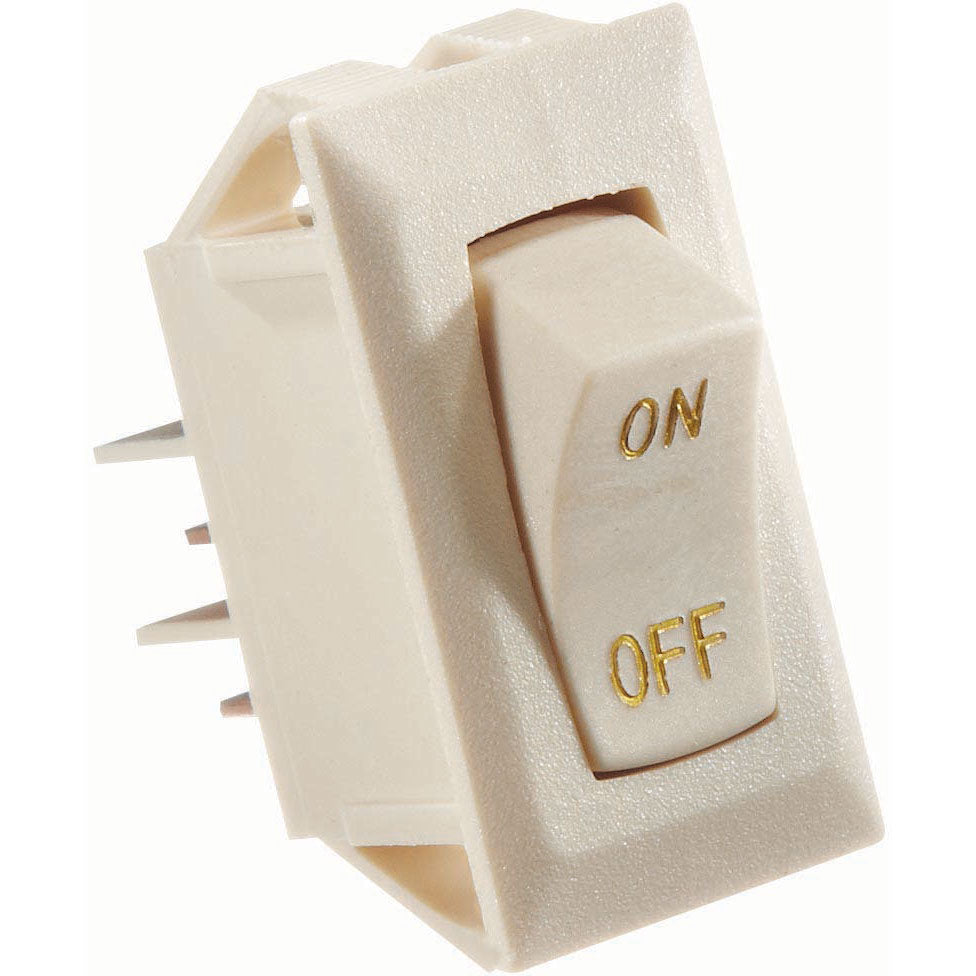 Rocker Switch 10 A, On/Off - SPST - Cut-Out .550" x 1.125"