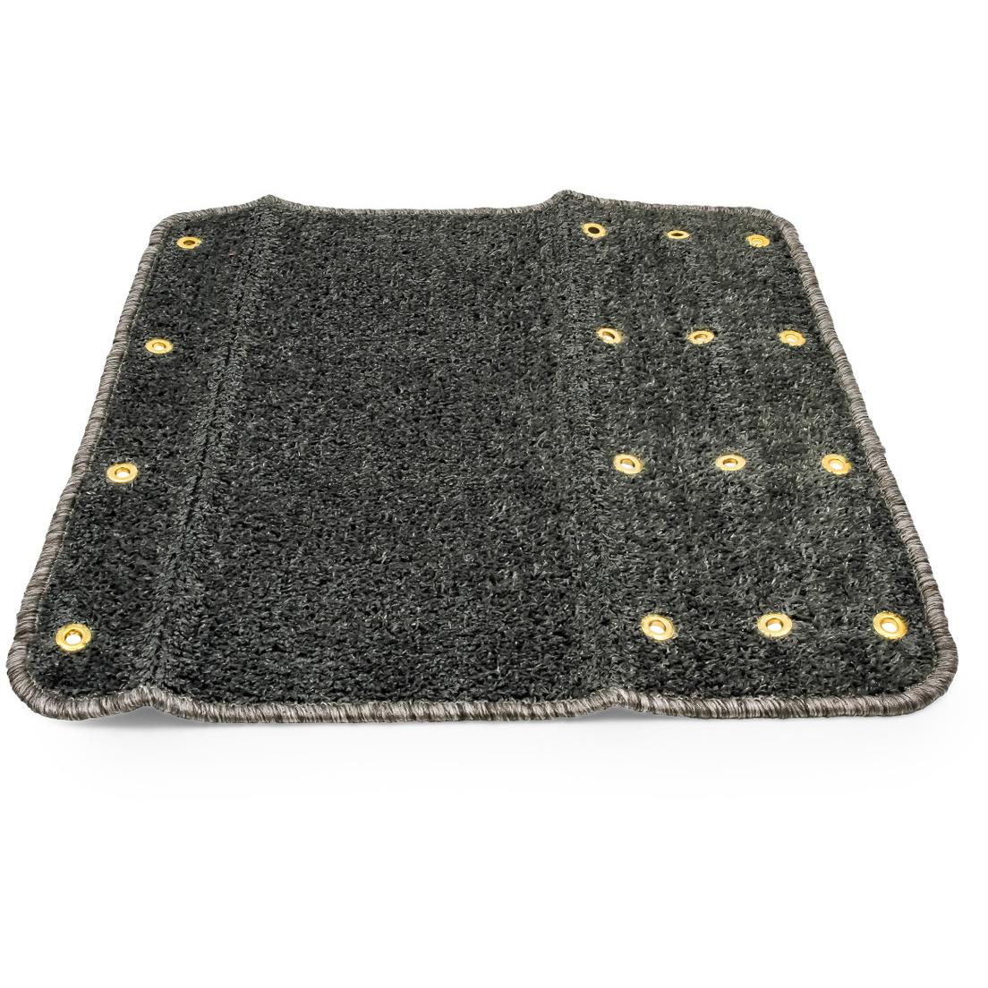 Camco Step Rug, Premium, Turf with UV and TPE, Hemmed, 22" x 23", Gray (E/F)