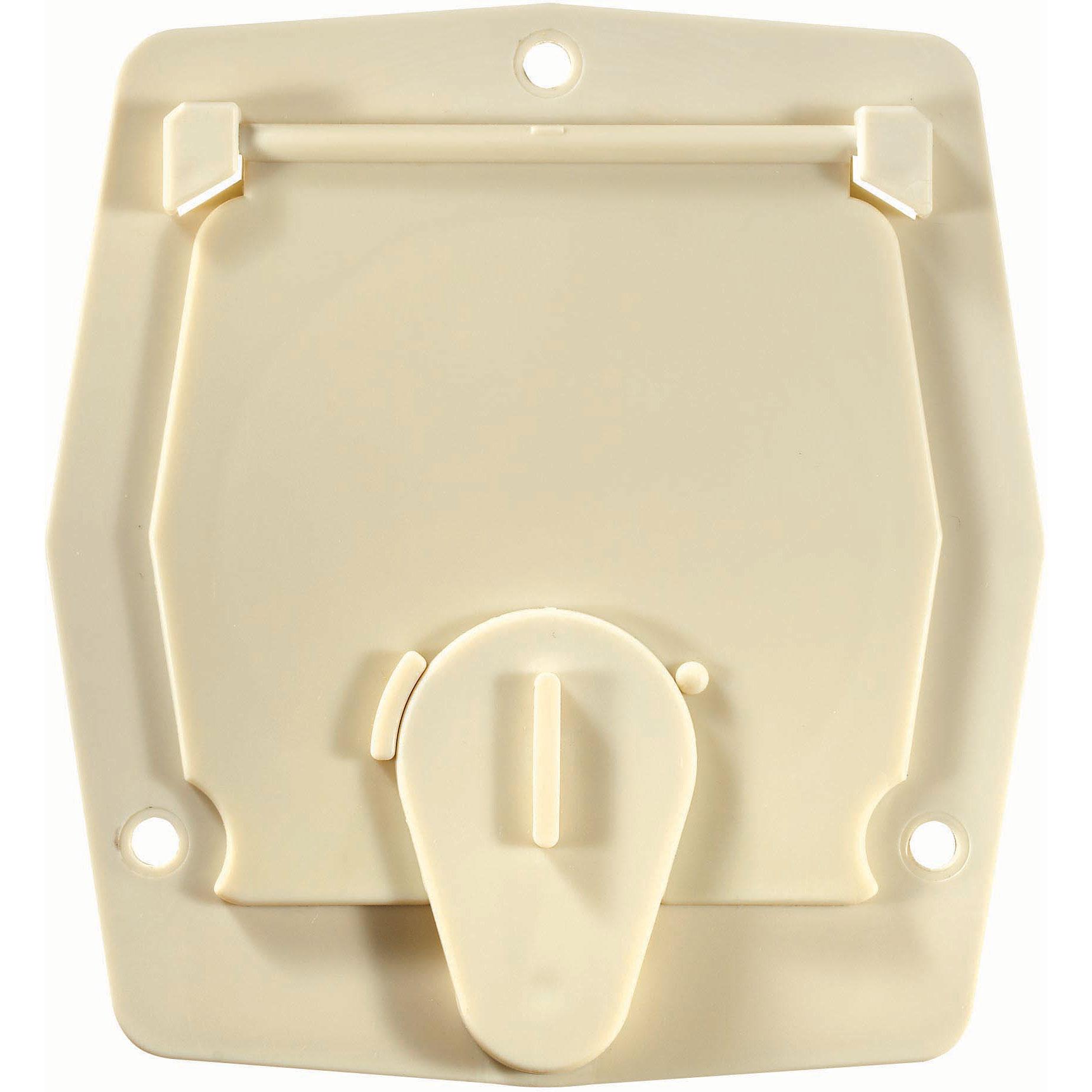 Basic Cable Hatch, Flat Sided, 4.2" x 3.9" x 2" (Replaceable Lid)