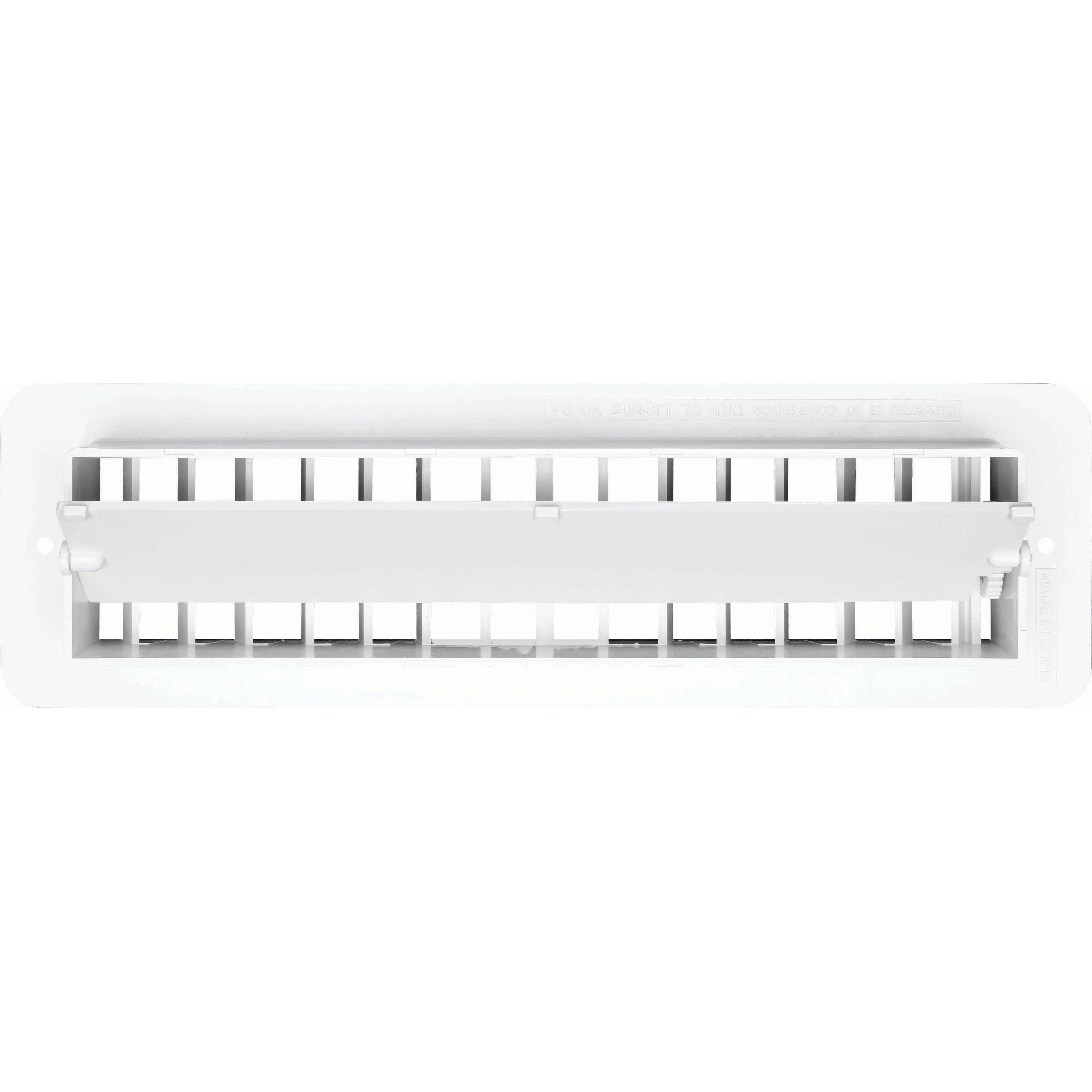 Vent Register, Plastic, Damp 2.25"x10"