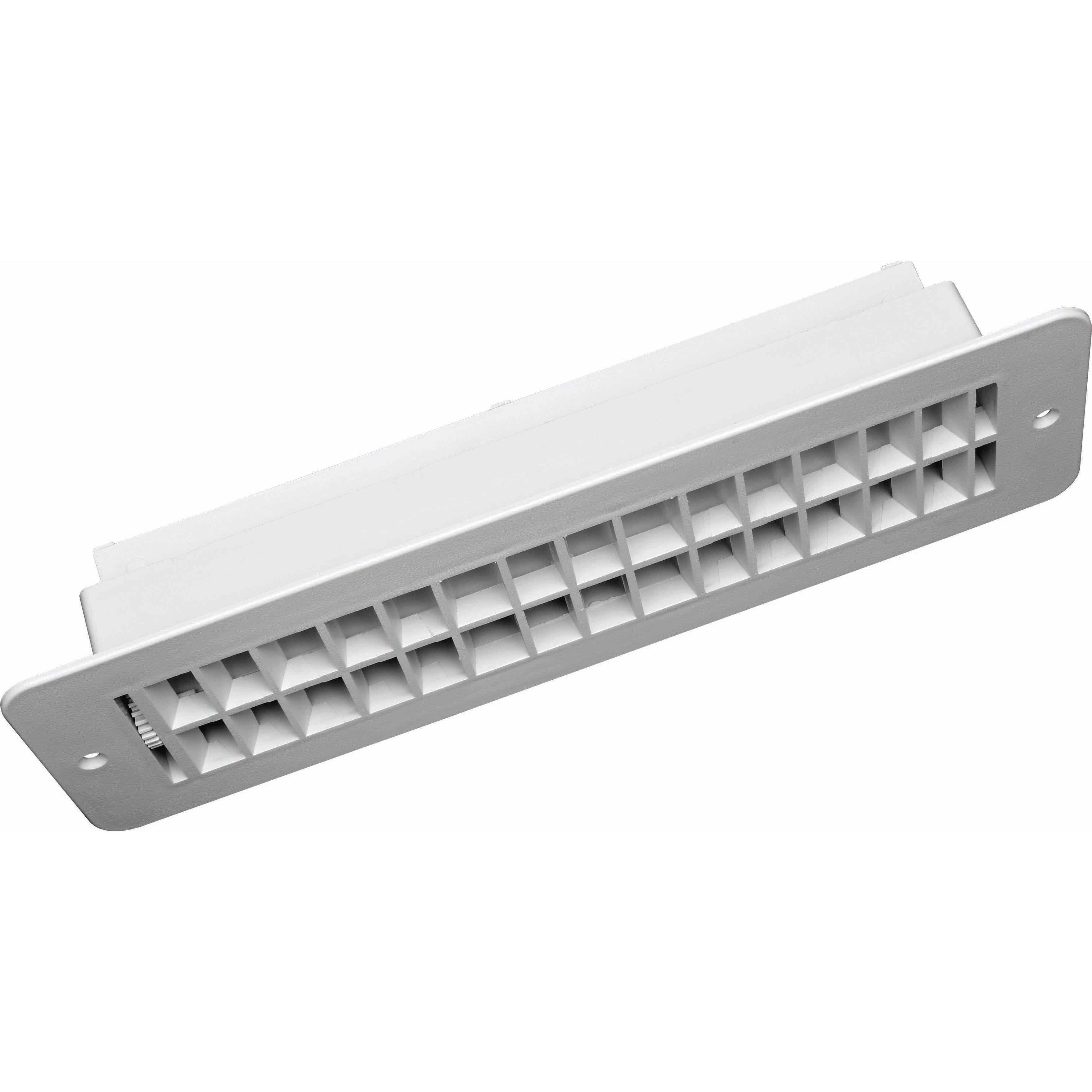 Vent Register, Plastic, Damp 2.25"x10"