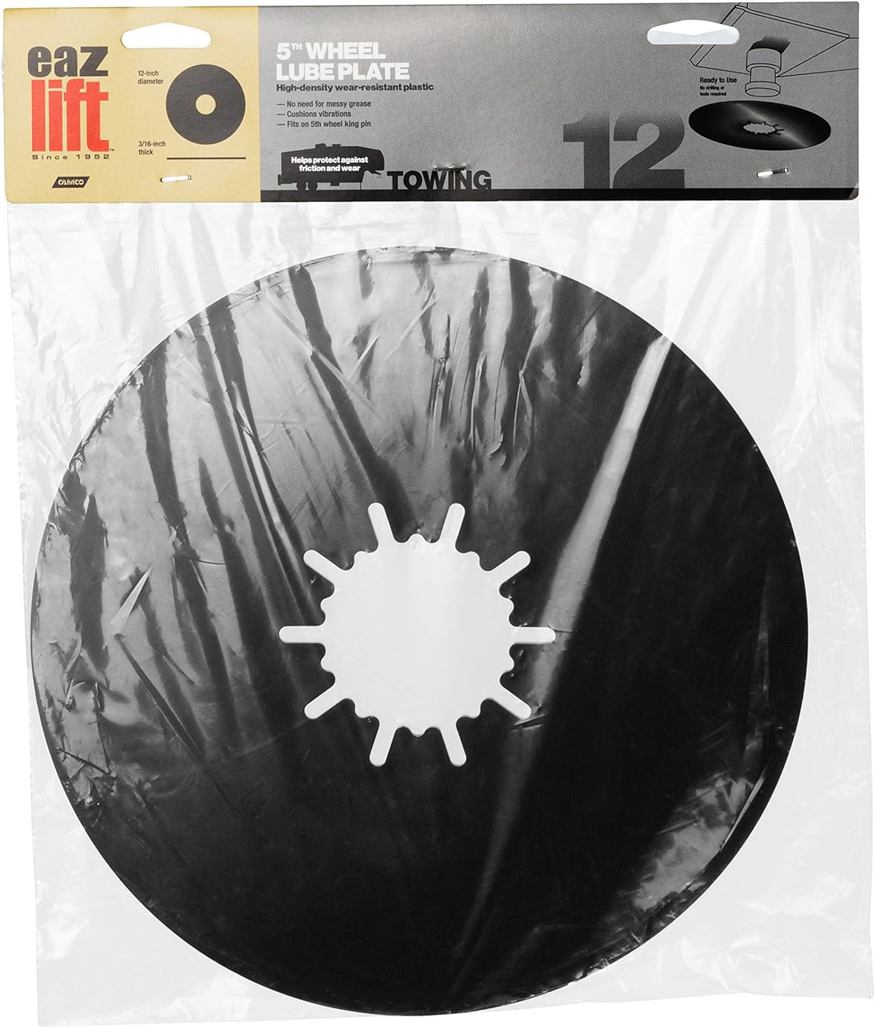 Camco 12" Fifth Wheel Lube Plate (E/F) - 44674