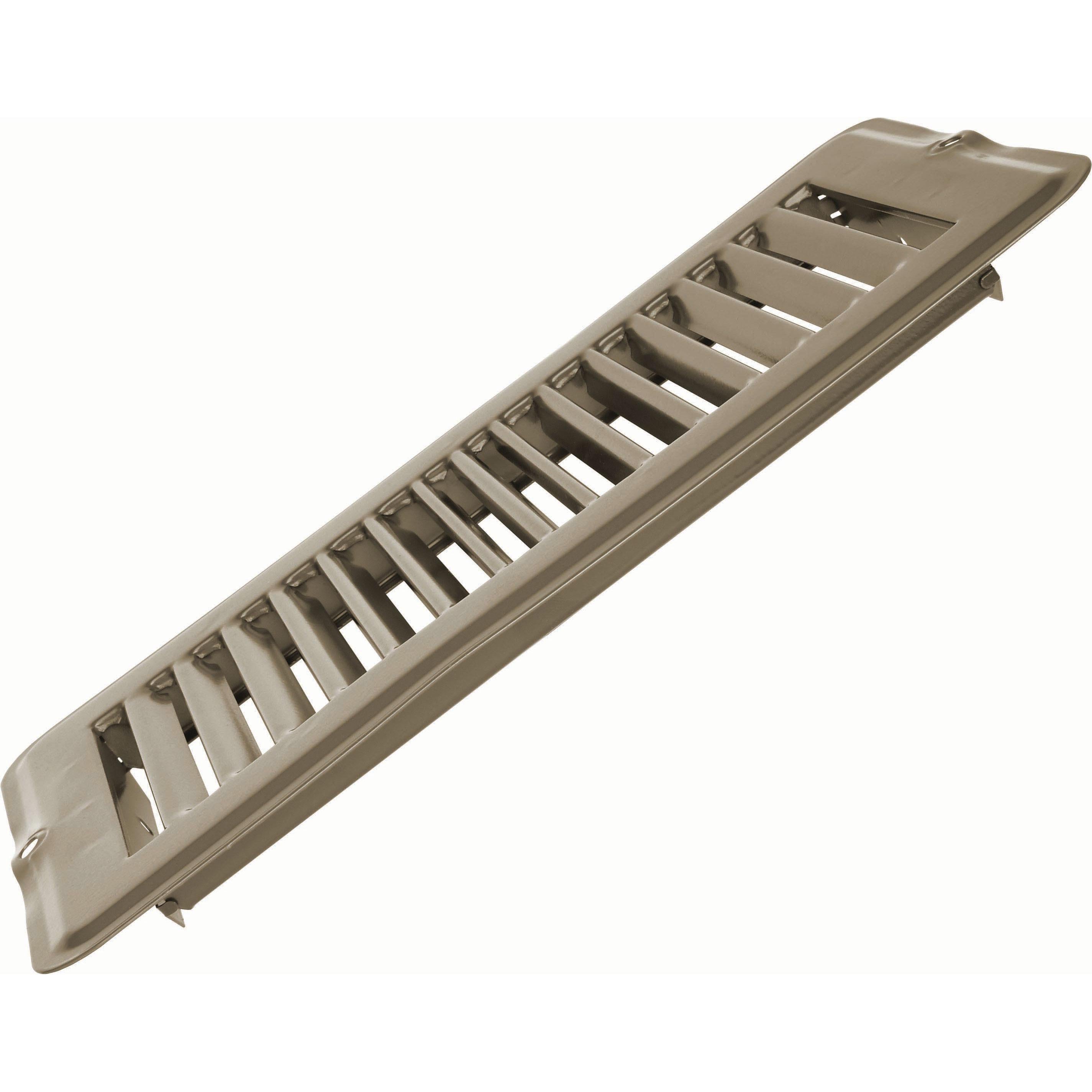 Vent Register, Tan, Metal, Undamp 4"x8"