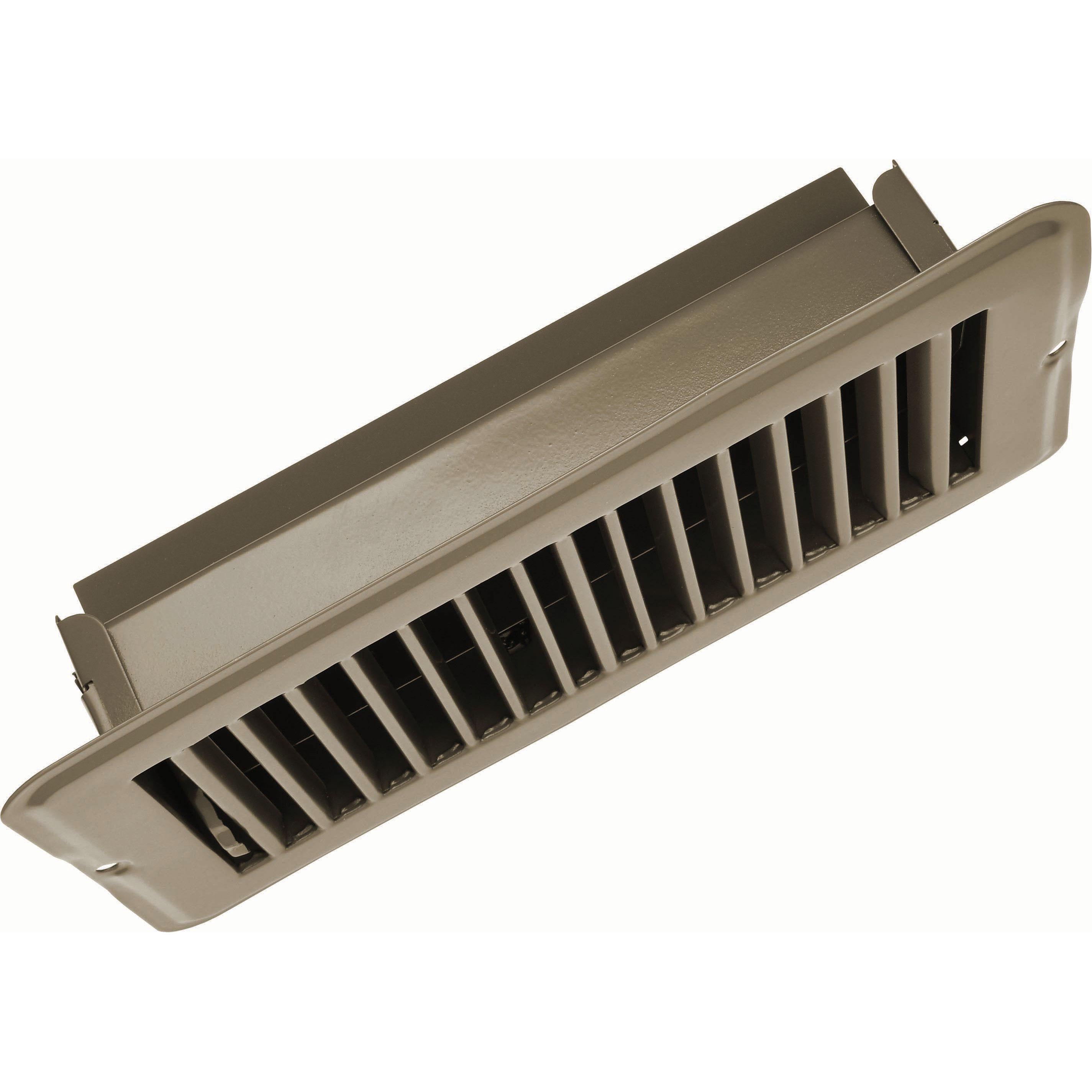 Vent Register, Tan, Metal, Damp 4"x8"