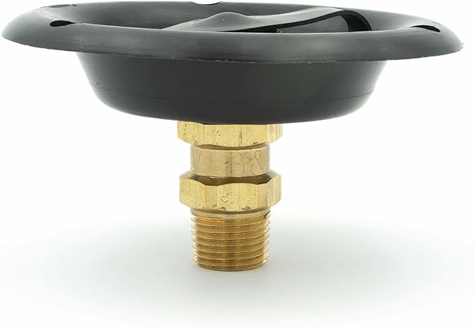 865-94219 City Water Dish w/Brass Check Valve, Black