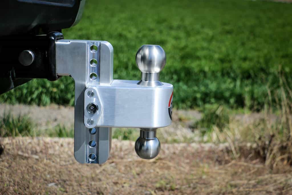 Weigh Safe 180° Aluminum Dual Tow Ball Hitch (Chrome-Plated Steel)