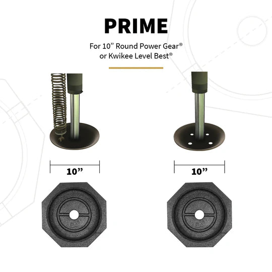 Prime 10" Round Permanent RV Jack Pads