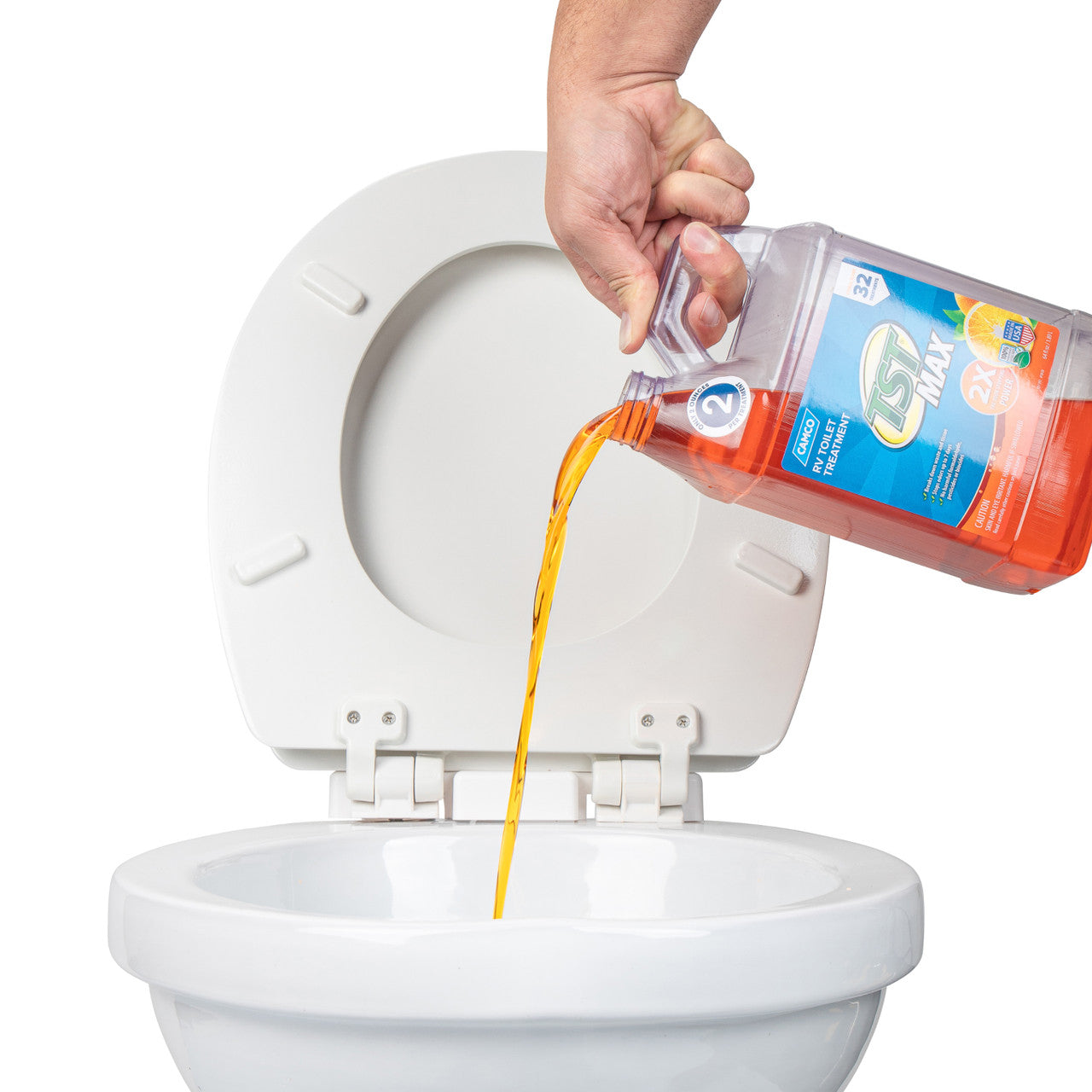 Camco TST MAX Marine/RV Toilet Treatment, 64oz Orange Scent