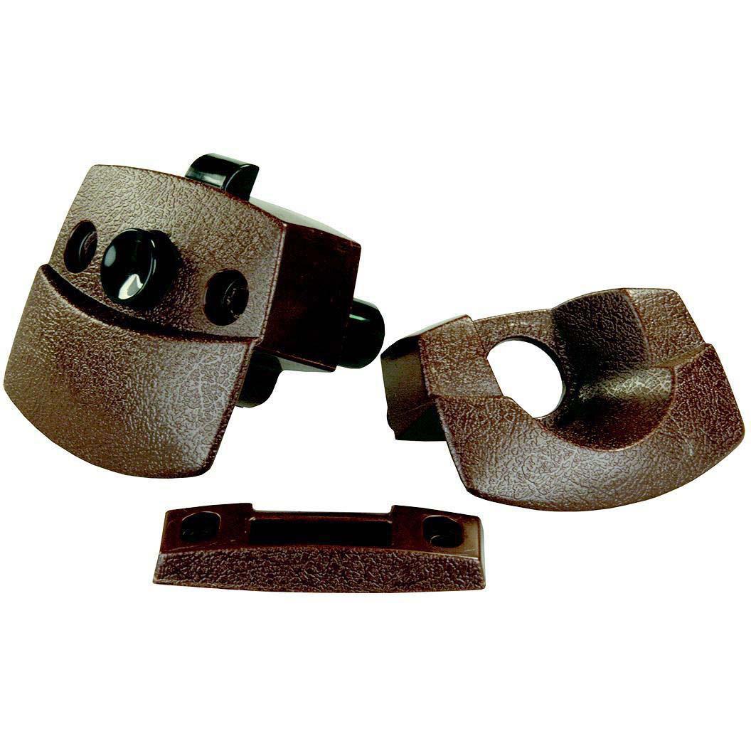 JR Products 20505 Brown Privacy Latch for RV Sliding & Folding Interior Doors