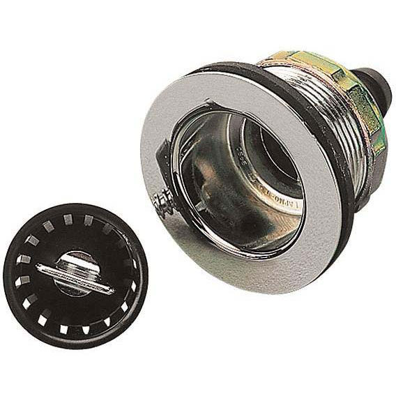 SeaDog 517526 Straight 2" Style Sink Drain with Strainer