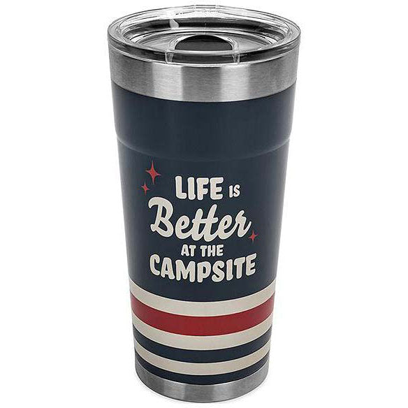 Shop for Camco 53326 Life Is Better At The Campsite Tumbler, 20 oz., Dark Blueby Camco: 53326