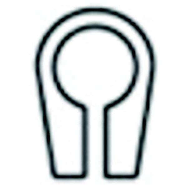 Sea-Dog 3281901 Flag Clips For 1/2" Dia Pole, Pr.